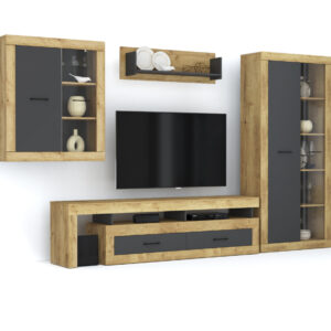 НАБОР ДЛЯ ГОСТИНОЙ LT-8 (ДУБ ЗОЛОТОЙ/ АНТРАЦИТ)