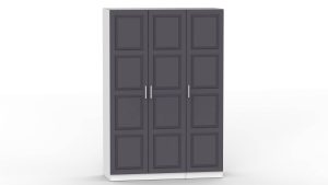 НАБОР МЕБЕЛИ МАРСЕЛЬ-1 МР 01-01 В-4 (МДФ ГРАФИТ СОФТ) Ш1500 В2160 Г580