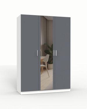 НАБОР МЕБЕЛИ МАРСЕЛЬ-2 МР 01-02 (ЛДСП ГРАФИТ СЕРЫЙ) Ш1500 В2160 Г580