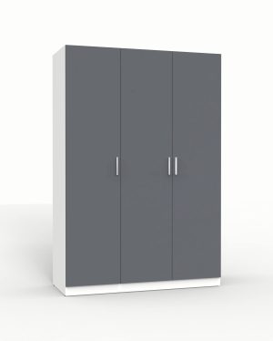 НАБОР МЕБЕЛИ МАРСЕЛЬ-3 МР 01-03 (ЛДСП ГРАФИТ СЕРЫЙ) Ш1500 В2160 Г580