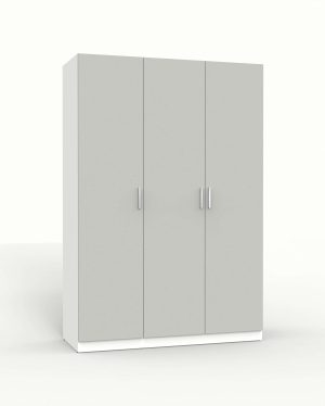 НАБОР МЕБЕЛИ МАРСЕЛЬ-3 МР 01-03 (ЛДСП ШИНШИЛЛА СЕРАЯ) Ш1500 В2160 Г580