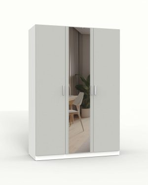 НАБОР МЕБЕЛИ МАРСЕЛЬ-4 МР 01-04 (ЛДСП ШИНШИЛЛА СЕРАЯ) Ш1500 В2160 Г580