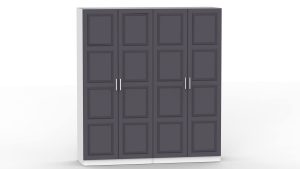 НАБОР МЕБЕЛИ МАРСЕЛЬ-5 МР 01-05 В-4 (МДФ ГРАФИТ СОФТ) Ш2000 В2160 Г580