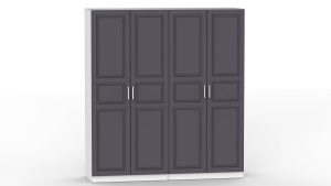 НАБОР МЕБЕЛИ МАРСЕЛЬ-5 МР 01-05 В-3 (МДФ ГРАФИТ СОФТ) Ш2000 В2160 Г580