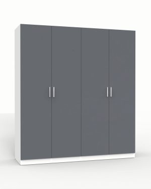 НАБОР МЕБЕЛИ МАРСЕЛЬ-5 МР 01-05 (ЛДСП ГРАФИТ СЕРЫЙ) Ш2000 В2160 Г580