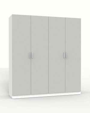 НАБОР МЕБЕЛИ МАРСЕЛЬ-5 МР 01-05 (ЛДСП ШИНШИЛЛА СЕРАЯ) Ш2000 В2160 Г580