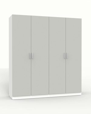 НАБОР МЕБЕЛИ МАРСЕЛЬ-7 МР 01-07 (ЛДСП ШИНШИЛА СЕРАЯ) Ш2000 В2160 Г580