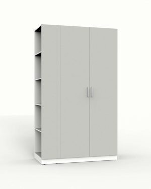 НАБОР МЕБЕЛИ МАРСЕЛЬ-12 МР 01-12 (ЛДСП ШИНШИЛА СЕРАЯ) Ш1300 В2160 Г580