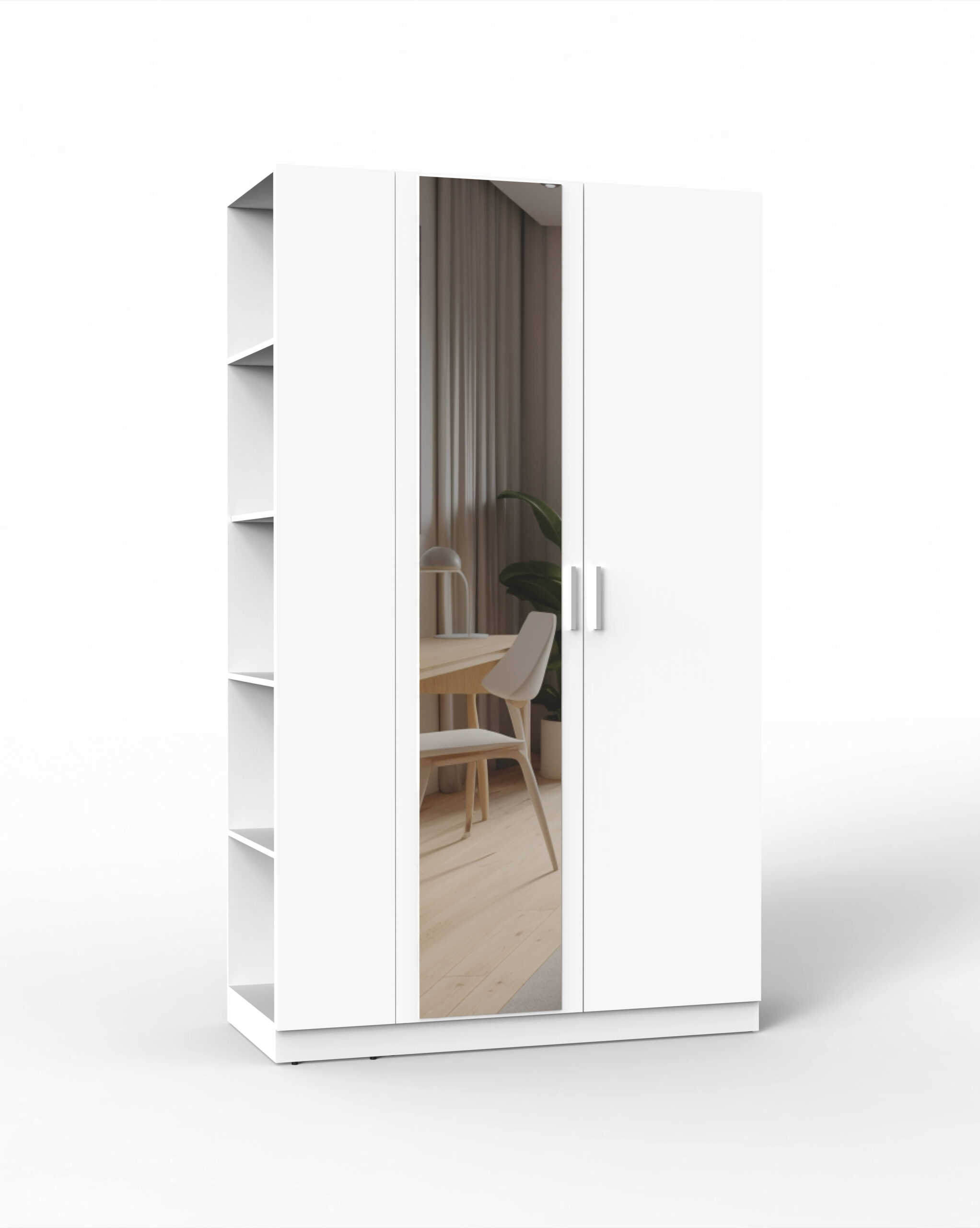 НАБОР МЕБЕЛИ МАРСЕЛЬ-15 МР 01-15 (ЛДСП БЕЛЫЙ ПРЕМИУМ) Ш1300 В2160 Г580