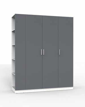 НАБОР МЕБЕЛИ МАРСЕЛЬ-21 МР 01-21 (ЛДСП ГРАФИТ СЕРЫЙ) Ш1800 В2160 Г580