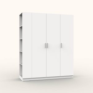 НАБОР МЕБЕЛИ МАРСЕЛЬ-22 МР 01-22 (ЛДСП БЕЛЫЙ ПРЕМИУМ) Ш1800 В2160 Г580