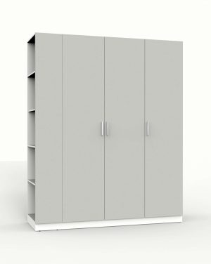 НАБОР МЕБЕЛИ МАРСЕЛЬ-22 МР 01-22 (ЛДСП ШИНШИЛЛА СЕРАЯ) Ш1800 В2160 Г580