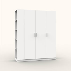 НАБОР МЕБЕЛИ МАРСЕЛЬ- 24 МР 01-24 (ЛДСП БЕЛЫЙ ПРЕМИУМ) Ш1800 В2160 Г580