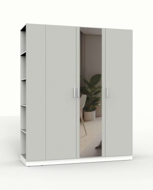 НАБОР МЕБЕЛИ МАРСЕЛЬ-28 МР 01-28 (ЛДСП ШИНШИЛЛА СЕРАЯ) Ш1800 В2160 Г580