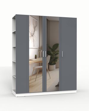 НАБОР МЕБЕЛИ МАРСЕЛЬ-29 МР 01-29 (ЛДСП ГРАФИТ СЕРЫЙ) Ш1800 В2160 Г580