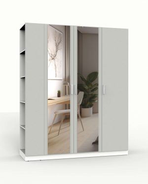 НАБОР МЕБЕЛИ МАРСЕЛЬ-29 МР 01-29 (ЛДСП ШИНШИЛЛА СЕРАЯ) Ш1800 В2160 Г580