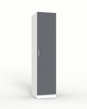 ШКАФ РАСПАШНОЙ МАРСЕЛЬ МР 01 L1 (ЛДСП ГРАФИТ СЕРЫЙ) Ш500 В2160 Г420