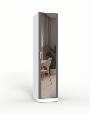 ШКАФ РАСПАШНОЙ МАРСЕЛЬ МР 01 L2 (ЛДСП ГРАФИТ СЕРЫЙ) Ш500 В2160 Г420