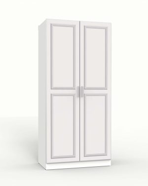 ШКАФ РАСПАШНОЙ МАРСЕЛЬ МР 09 В-2 (МДФ БЕЛЫЙ СОФТ) Ш1000 В2160 Г580