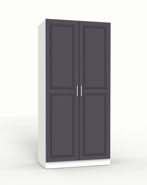 ШКАФ РАСПАШНОЙ МАРСЕЛЬ МР 09 В-2 (МДФ ГРАФИТ СОФТ) Ш1000 В2160 Г580