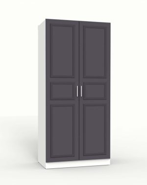 ШКАФ РАСПАШНОЙ МАРСЕЛЬ МР 09 В-3 (МДФ ГРАФИТ СОФТ) Ш1000 В2160 Г580