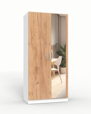 ШКАФ РАСПАШНОЙ МАРСЕЛЬ МР 06 L2 (ЛДСП ДУБ КРАФТ ЗОЛОТОЙ) Ш1000 В2160 Г580