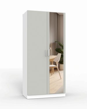 ШКАФ РАСПАШНОЙ МАРСЕЛЬ МР 07 L2 (ЛДСП ШИНШИЛЛА СЕРАЯ) Ш1000 В2160 Г580