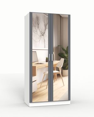 ШКАФ РАСПАШНОЙ МАРСЕЛЬ МР 07 L3 (ЛДСП ГРАФИТ СЕРЫЙ) Ш1000 В2160 Г580