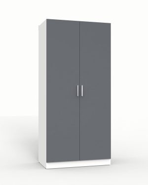 ШКАФ РАСПАШНОЙ МАРСЕЛЬ МР 09 L1 (ЛДСП ГРАФИТ СЕРЫЙ) Ш1000 В2160 Г580