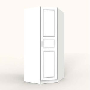 ШКАФ РАСПАШНОЙ МАРСЕЛЬ МР 10 В-3 (МДФ БЕЛЫЙ СОФТ) Ш1000 В2160 Г580