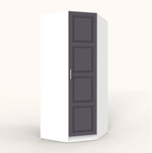 ШКАФ РАСПАШНОЙ МАРСЕЛЬ МР 10 В-4 (МДФ ГРАФИТ СОФТ) Ш1000 В2160 Г580