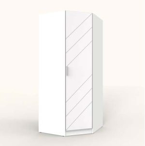 ШКАФ РАСПАШНОЙ МАРСЕЛЬ МР 10 MN (МДФ БЕЛЫЙ СОФТ) Ш1000 В2160 Г580