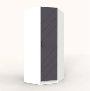 ШКАФ РАСПАШНОЙ МАРСЕЛЬ МР 10 MN (МДФ ГРАФИТ СОФТ) Ш1000 В2160 Г580