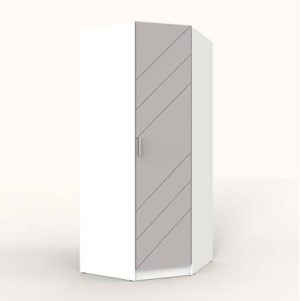 ШКАФ РАСПАШНОЙ МАРСЕЛЬ МР 10 MN (МДФ ЛУНА СОФТ) Ш1000 В2160 Г580