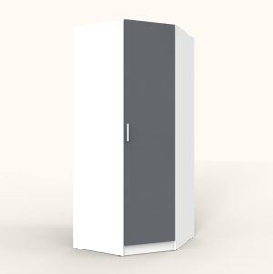 ШКАФ РАСПАШНОЙ МАРСЕЛЬ МР 10 L1 (ЛДСП ГРАФИТ СЕРЫЙ) Ш930 В2160 Г930