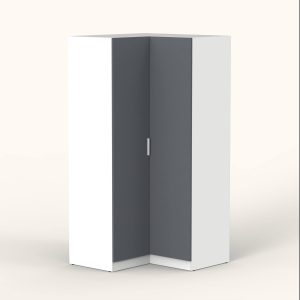 ШКАФ РАСПАШНОЙ МАРСЕЛЬ МР 12 L1 (ЛДСП ГРАФИТ СЕРЫЙ) Ш1080 В2160 Г1080