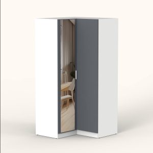 ШКАФ РАСПАШНОЙ МАРСЕЛЬ МР 12 L2 (ЛДСП ГРАФИТ СЕРЫЙ) Ш1080 В2160 Г1080