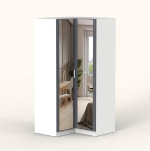 ШКАФ РАСПАШНОЙ МАРСЕЛЬ МР 12 L3 (ЛДСП ГРАФИТ СЕРЫЙ) Ш1080 В2160 Г1080