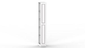 ШКАФ МАРСЕЛЬ МР 13 В-2 (МДФ БЕЛЫЙ СОФТ) Ш300 В2160 Г420