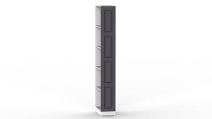 ШКАФ МАРСЕЛЬ МР 13 В-4 (МДФ ГРАФИТ СОФТ) Ш300 В2160 Г420