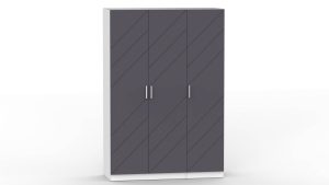 НАБОР МЕБЕЛИ МАРСЕЛЬ-3 МР 01-03 MN (МДФ ГРАФИТ СОФТ) Ш1500 В2160 Г580