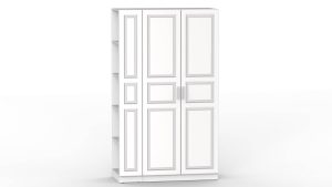 НАБОР МЕБЕЛИ МАРСЕЛЬ-12 МР 01-12 В-3 (МДФ БЕЛЫЙ СОФТ) Ш1300 В2160 Г580