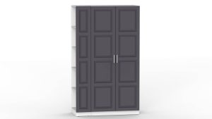 НАБОР МЕБЕЛИ МАРСЕЛЬ-12 МР 01-12 В-4 (МДФ ГРАФИТ СОФТ) Ш1300 В2160 Г580