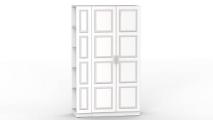 НАБОР МЕБЕЛИ МАРСЕЛЬ-13 МР 01-13 В-4 (МДФ БЕЛЫЙ СОФТ) Ш1300 В2160 Г580