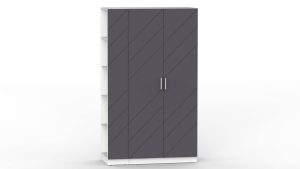 НАБОР МЕБЕЛИ МАРСЕЛЬ-13 МР 01-13 MN (МДФ ГРАФИТ СОФТ) Ш1300 В2160 Г580