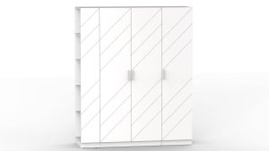 НАБОР МЕБЕЛИ МАРСЕЛЬ-21 МР 01-21 MN (МДФ БЕЛЫЙ СОФТ) Ш1800 В2160 Г580