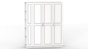 НАБОР МЕБЕЛИ МАРСЕЛЬ-24 МР 01-24 В-2 (МДФ БЕЛЫЙ СОФТ) Ш1800 В2160 Г580