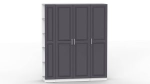 НАБОР МЕБЕЛИ МАРСЕЛЬ-24 МР 01-24 В-2 (МДФ ГРАФИТ СОФТ) Ш1800 В2160 Г580