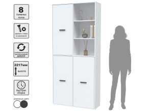 ШКАФ SKILL-20-3 (БЕЛЫЙ) Ш1000 В2217 Г355