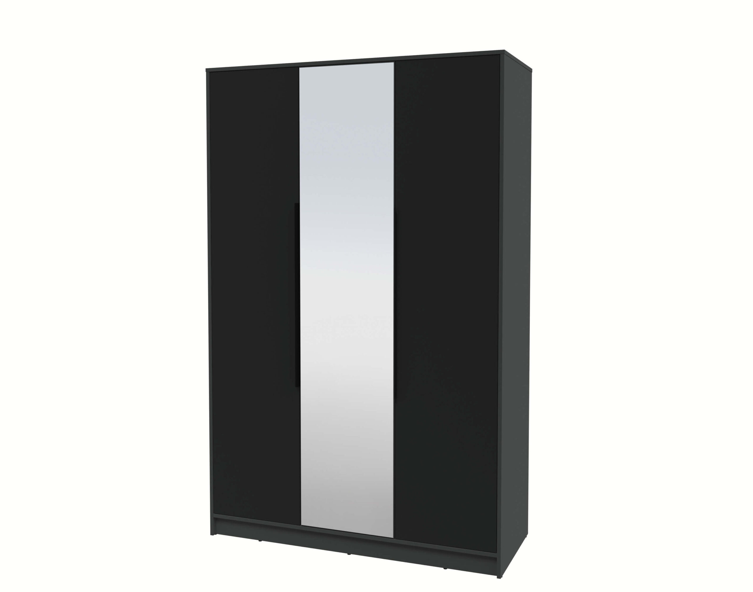 ШКАФ РАСПАШНОЙ КТ-Ш3(З) (АНТРАЦИТ ЛДСП/ ЧЕРНЫЙ ЛДСП) Ш1360 В2128 Г547 — изображение 2